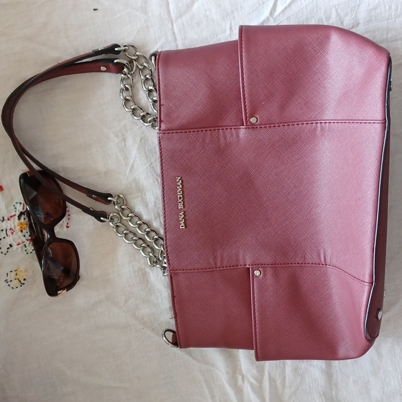 Dana Buchman Bag, Burgundy,  man-made materials, - Picture 2 of 5